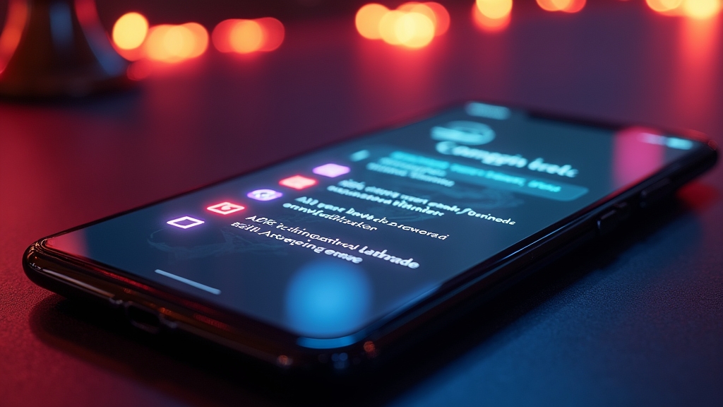 Android-Smartphone mit APK-Prüfung und Kompatibilitätscheck im Casino-Stil