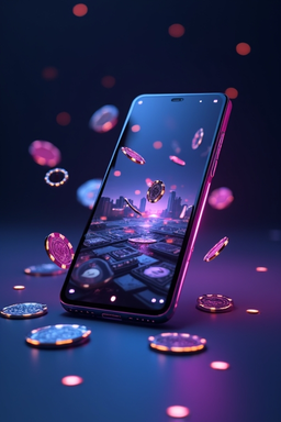 Smartphone mit Millioner Casino App